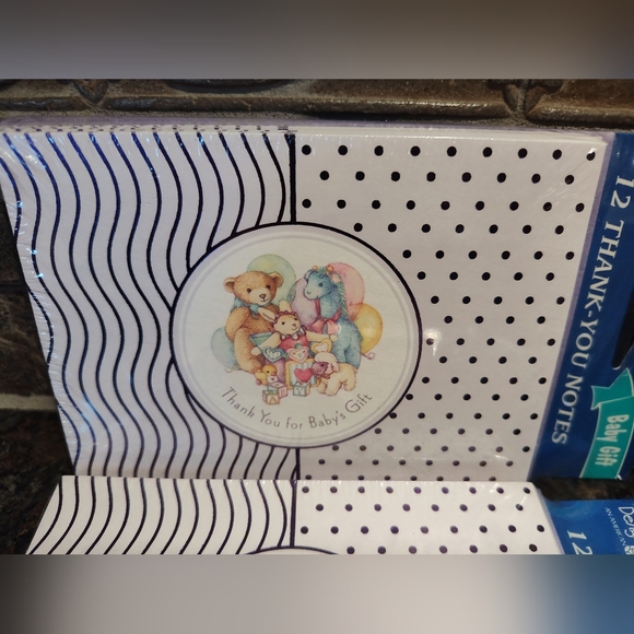 Thank You Note Cards Set, Baby Shower - Picture 3 of 5